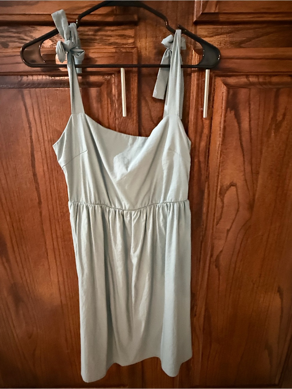 Clarisbelle Tie-Shoulder Sage Green Sundress